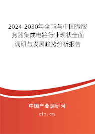 2024-2030年全球與中國微服務器集成電路行業(yè)現狀全面調研與發(fā)展趨勢分析報告