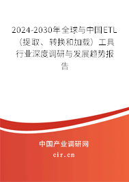 2024-2030年全球與中國(guó)ETL（提取、轉(zhuǎn)換和加載）工具行業(yè)深度調(diào)研與發(fā)展趨勢(shì)報(bào)告