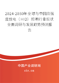 2024-2030年全球與中國高強度放電（HID）照明行業(yè)現(xiàn)狀全面調(diào)研與發(fā)展趨勢預(yù)測報告