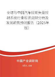 全球與中國(guó)汽車扭矩矢量控制系統(tǒng)行業(yè)現(xiàn)狀調(diào)研分析及發(fā)展趨勢(shì)預(yù)測(cè)報(bào)告（2025年版）