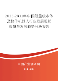 2025-2031年中國輕量級本體及協(xié)作機(jī)器人行業(yè)發(fā)展現(xiàn)狀調(diào)研與發(fā)展趨勢分析報(bào)告
