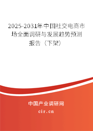 2024-2030年中國(guó)社交電商市場(chǎng)全面調(diào)研與發(fā)展趨勢(shì)預(yù)測(cè)報(bào)告（下架）