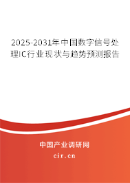 2025-2031年中國數(shù)字信號處理IC行業(yè)現(xiàn)狀與趨勢預(yù)測報告