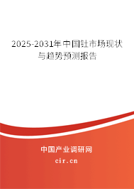 2025-2031年中國釷市場現(xiàn)狀與趨勢預(yù)測報告