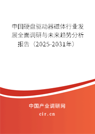 中國硬盤驅動器磁體行業(yè)發(fā)展全面調研與未來趨勢分析報告（2025-2031年）