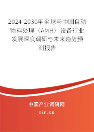 2024-2030年全球與中國自動物料處理（AMH）設(shè)備行業(yè)發(fā)展深度調(diào)研與未來趨勢預(yù)測報告
