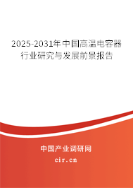 2025-2031年中國(guó)高溫電容器行業(yè)研究與發(fā)展前景報(bào)告