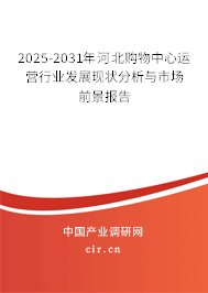 2025-2031年河北購物中心運營行業(yè)發(fā)展現(xiàn)狀分析與市場前景報告