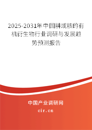 2025-2031年中國肼或胲的有機衍生物行業(yè)調(diào)研與發(fā)展趨勢預測報告