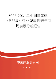 2025-2031年中國聚苯砜（PPSU）行業(yè)發(fā)展調(diào)研與市場前景分析報告