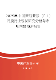 2025年中國聚酰亞胺（PI）薄膜行業(yè)現(xiàn)狀研究分析與市場前景預(yù)測報告