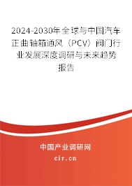 2024-2030年全球與中國(guó)汽車正曲軸箱通風(fēng)（PCV）閥門(mén)行業(yè)發(fā)展深度調(diào)研與未來(lái)趨勢(shì)報(bào)告