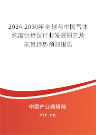 2024-2030年全球與中國氣體純度分析儀行業(yè)發(fā)展研究及前景趨勢(shì)預(yù)測(cè)報(bào)告