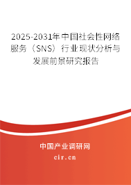 2025-2031年中國社會性網(wǎng)絡(luò)服務(wù)（SNS）行業(yè)現(xiàn)狀分析與發(fā)展前景研究報告