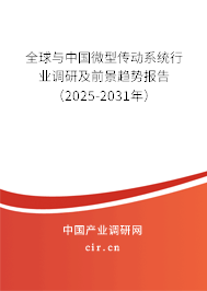 全球與中國(guó)微型傳動(dòng)系統(tǒng)行業(yè)調(diào)研及前景趨勢(shì)報(bào)告（2025-2031年）