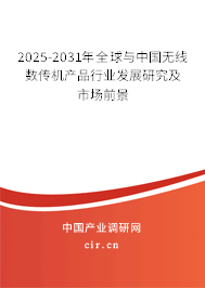 2025-2031年全球與中國無線數(shù)傳機產(chǎn)品行業(yè)發(fā)展研究及市場前景