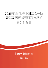 2025年全球與中國二合一防雷器發(fā)展現(xiàn)狀調(diào)研及市場前景分析報(bào)告 2025年全球與中國二合一防雷器發(fā)展現(xiàn)狀調(diào)研及市場前景分析報(bào)告