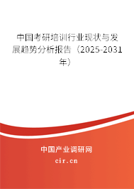 中國(guó)考研培訓(xùn)行業(yè)現(xiàn)狀與發(fā)展趨勢(shì)分析報(bào)告（2025-2031年）