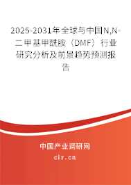 2025-2031年全球與中國N,N-二甲基甲酰胺（DMF）行業(yè)研究分析及前景趨勢預(yù)測報告