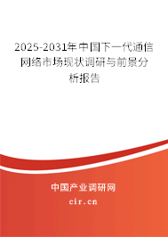 2025-2031年中國下一代通信網(wǎng)絡(luò)市場現(xiàn)狀調(diào)研與前景分析報(bào)告