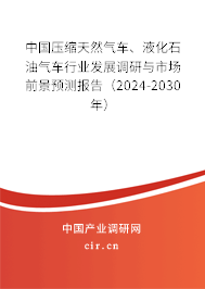 中國壓縮天然氣車、液化石油氣車行業(yè)發(fā)展調(diào)研與市場前景預(yù)測報告（2024-2030年）