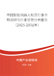 中國智能機器人租賃行業(yè)市場調(diào)研與行業(yè)前景分析報告（2025-2031年）