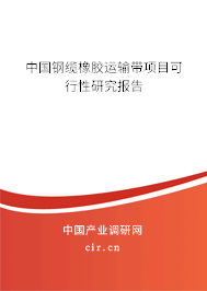 中國鋼纜橡膠運輸帶項目可行性研究報告 中國鋼纜橡膠運輸帶項目可行性研究報告