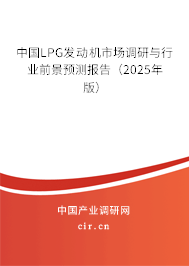 中國LPG發(fā)動機市場調研與行業(yè)前景預測報告（2025年版）