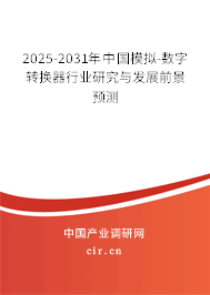 2025-2031年中國(guó)模擬-數(shù)字轉(zhuǎn)換器行業(yè)研究與發(fā)展前景預(yù)測(cè)