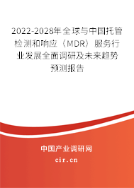2022-2028年全球與中國托管檢測和響應（MDR）服務行業(yè)發(fā)展全面調(diào)研及未來趨勢預測報告