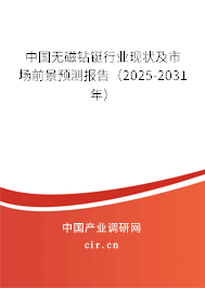 中國無磁鉆鋌行業(yè)現(xiàn)狀及市場前景預測報告(2025-2031年) 中國無磁鉆鋌行業(yè)現(xiàn)狀及市場前景預測報告(2025-2031年)