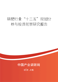 磷肥行業(yè)“十二五”規(guī)劃分析與投資前景研究報告