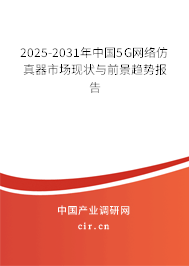 2025-2031年中國5G網(wǎng)絡(luò)仿真器市場現(xiàn)狀與前景趨勢報告
