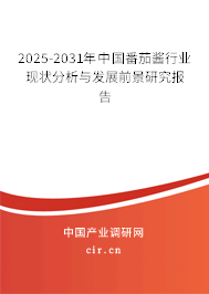 2025-2031年中國番茄醬行業(yè)現(xiàn)狀分析與發(fā)展前景研究報告