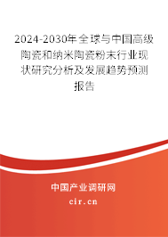 2024-2030年全球與中國高級(jí)陶瓷和納米陶瓷粉末行業(yè)現(xiàn)狀研究分析及發(fā)展趨勢預(yù)測報(bào)告