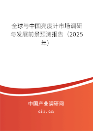 全球與中國(guó)亮度計(jì)市場(chǎng)調(diào)研與發(fā)展前景預(yù)測(cè)報(bào)告（2024年）