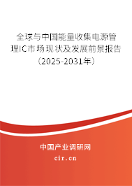 全球與中國能量收集電源管理IC市場現(xiàn)狀及發(fā)展前景報(bào)告（2025-2031年）