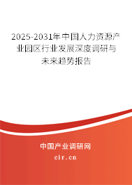 2025-2031年中國人力資源產(chǎn)業(yè)園區(qū)行業(yè)發(fā)展深度調(diào)研與未來趨勢報告 2025-2031年中國人力資源產(chǎn)業(yè)園區(qū)行業(yè)發(fā)展深度調(diào)研與未來趨勢報告
