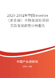 2025-2031年中國Inverter（逆變器）市場發(fā)展現狀研究及發(fā)展趨勢分析報告