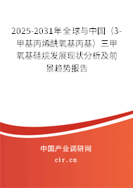 2025-2031年全球與中國(guó)（3-甲基丙烯酰氧基丙基）三甲氧基硅烷發(fā)展現(xiàn)狀分析及前景趨勢(shì)報(bào)告