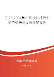 2025-2031年中國抽油桿行業(yè)研究分析與發(fā)展前景報(bào)告