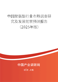 中國聚氨酯行業(yè)市場調(diào)查研究及發(fā)展前景預(yù)測報告（2025年版）