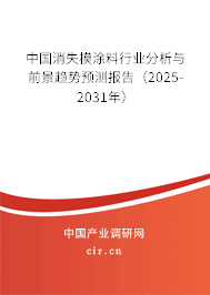 中國消失模涂料行業(yè)分析與前景趨勢(shì)預(yù)測(cè)報(bào)告（2025-2031年）