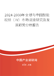 2024-2030年全球與中國智能視頻（IV）市場調(diào)查研究及發(fā)展趨勢分析報(bào)告