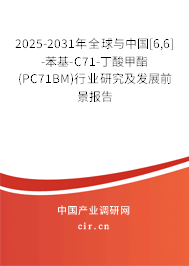 2025-2031年全球與中國(guó)[6,6]-苯基-C71-丁酸甲酯(PC71BM)行業(yè)研究及發(fā)展前景報(bào)告
