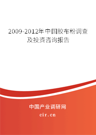 2009-2012年中國膠布粉調(diào)查及投資咨詢報(bào)告