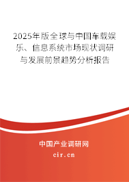 2025年版全球與中國車載娛樂、信息系統(tǒng)市場現(xiàn)狀調(diào)研與發(fā)展前景趨勢分析報告
