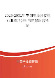 2025-2031年中國電纜分支箱行業(yè)市場分析與前景趨勢預測