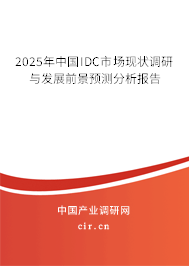 2025年中國(guó)IDC市場(chǎng)現(xiàn)狀調(diào)研與發(fā)展前景預(yù)測(cè)分析報(bào)告 2025年中國(guó)IDC市場(chǎng)現(xiàn)狀調(diào)研與發(fā)展前景預(yù)測(cè)分析報(bào)告