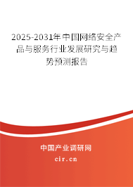 2025-2031年中國(guó)網(wǎng)絡(luò)安全產(chǎn)品與服務(wù)行業(yè)發(fā)展研究與趨勢(shì)預(yù)測(cè)報(bào)告